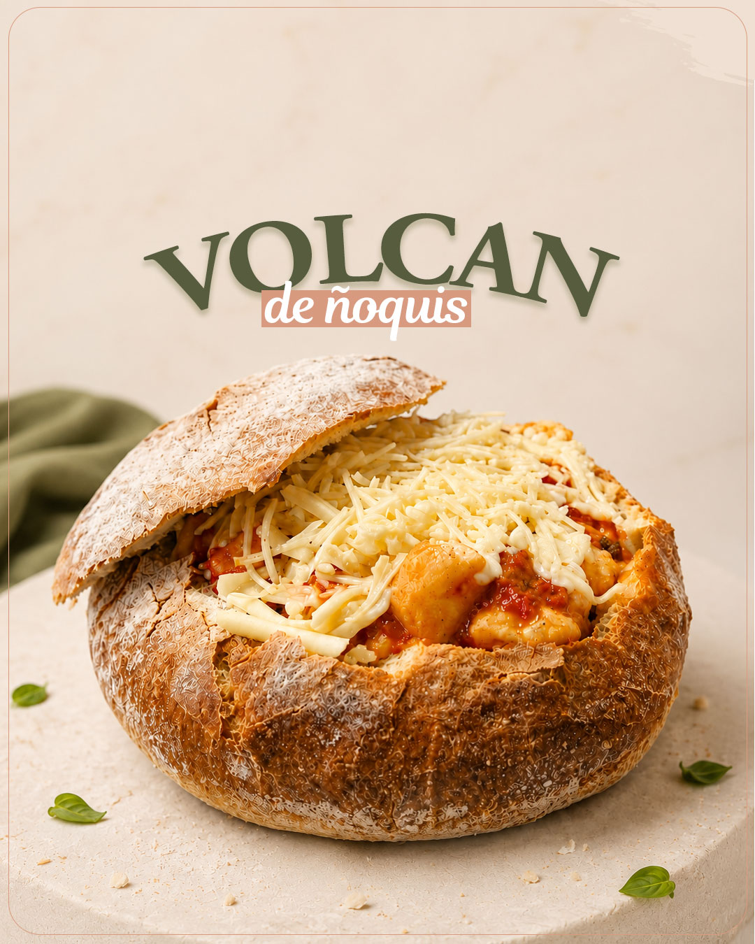 Volcán de ñoquis XXL